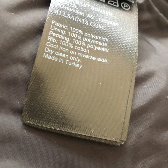 New AllSaints gilet bomber - Picture 7 of 7